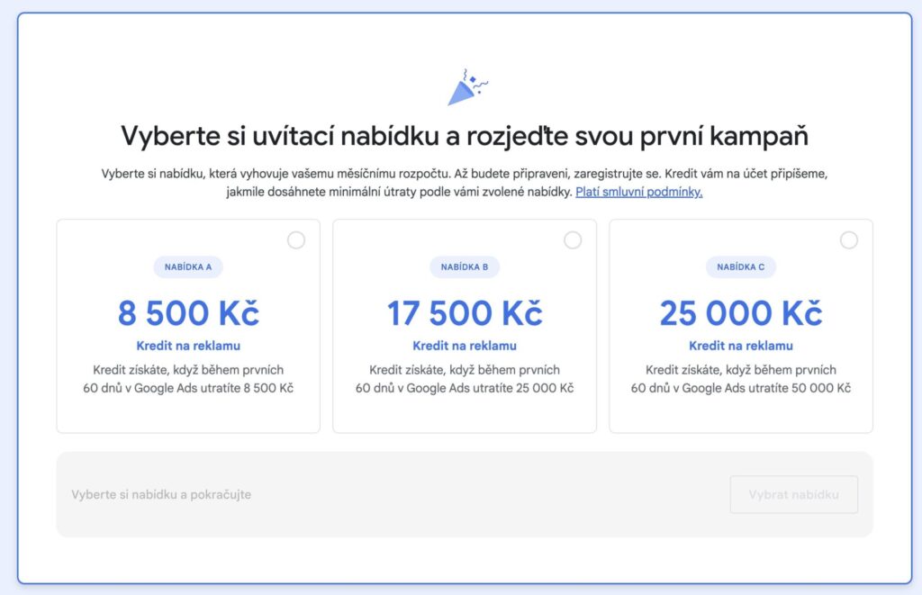 Google Ads kredit zdarma