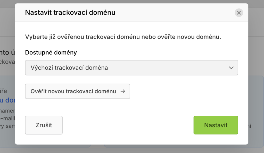 Ecomail: Kde vybrat trackovací doménu